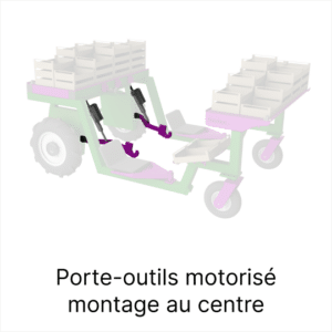 Porte-outils motorisé montage au centre